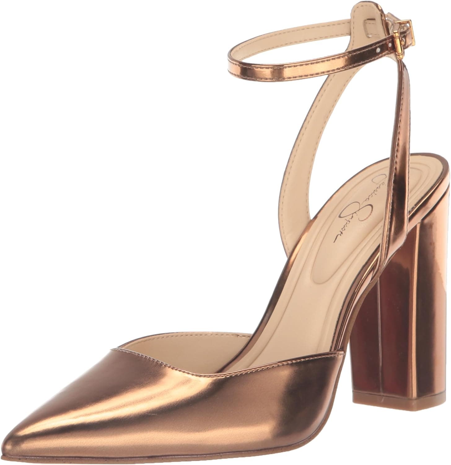 Jessica Simpson Nazela bronze Mary Jane pumps