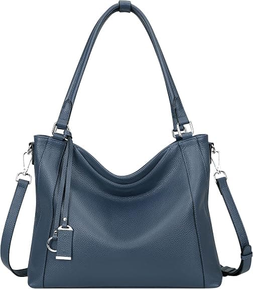 Camel leather shoulder bag