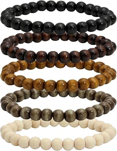 MILAKOO wooden beaded bracelet set