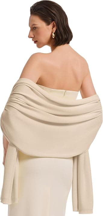 PULI light-beige pashmina scarf