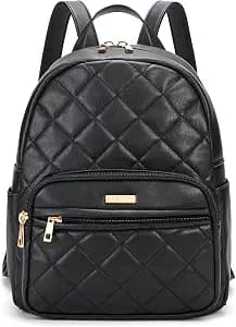 Black mini backpack