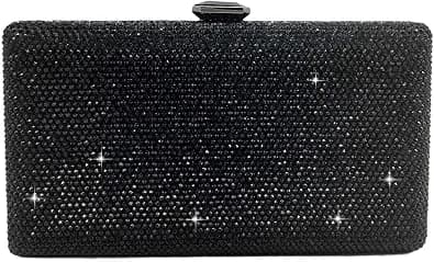 Boutique De FGG black crystal clutch
