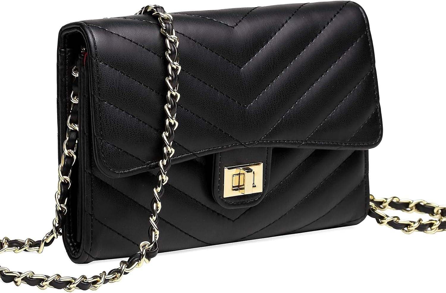 Black small crossbody purse