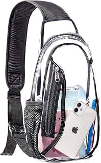 Clear concert crossbody bag