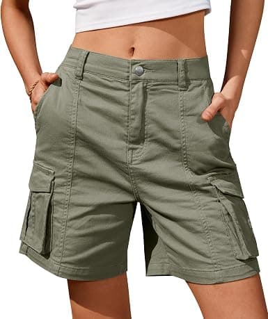 IVIR green cargo Bermuda shorts