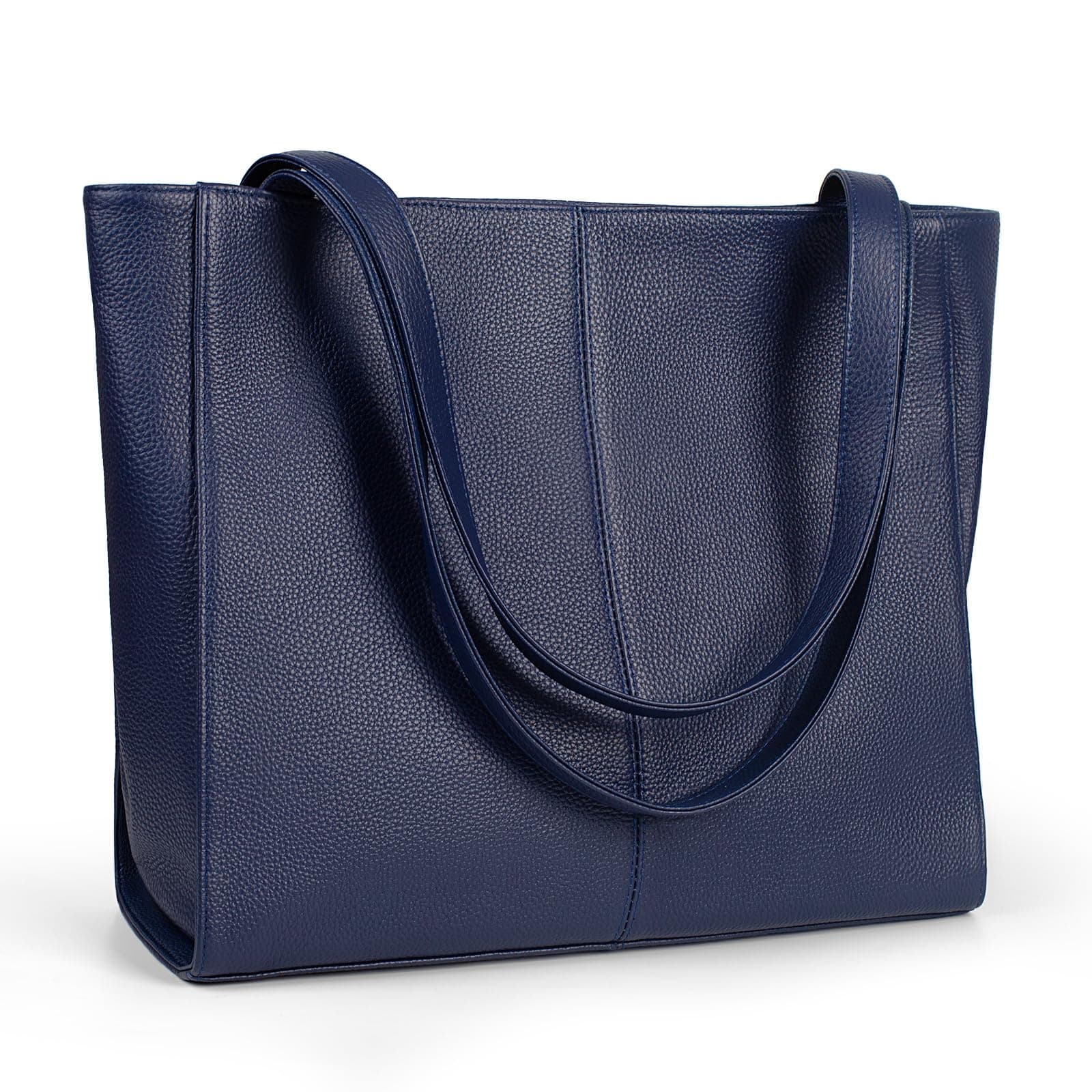 Navy structured tote bag
