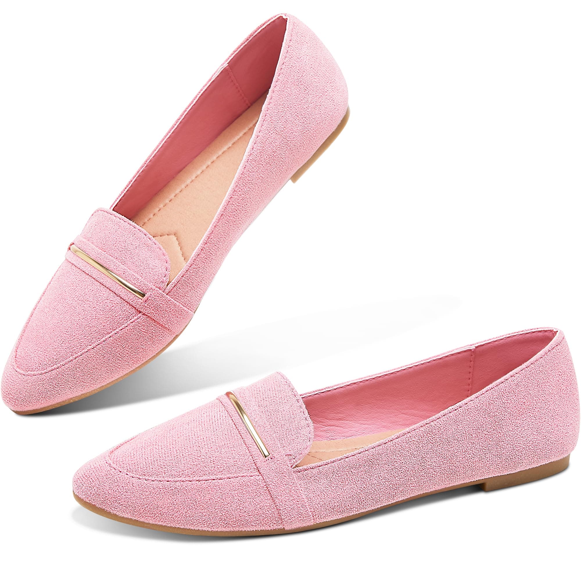 Pink ballet flats