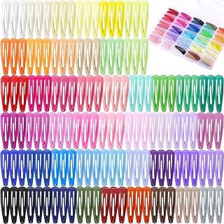 Colorful snap hair clips