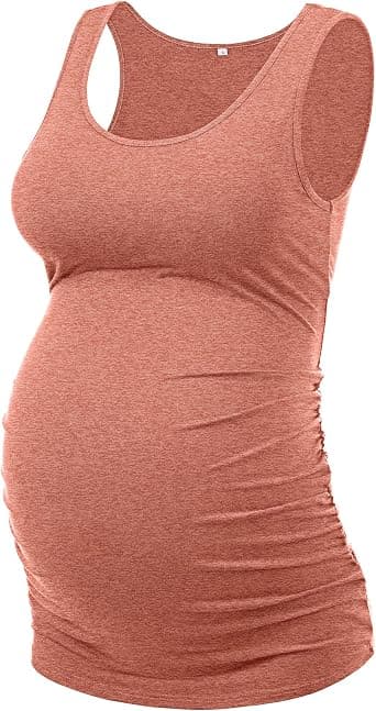 Rust plus-size ribbed tank top